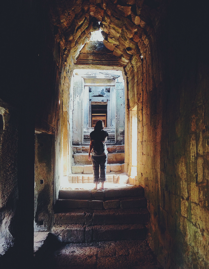 Bayon Temple at the Angkor complex in Siem Reap