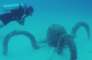 Scuba diving at Twins dive site on Koh Tao