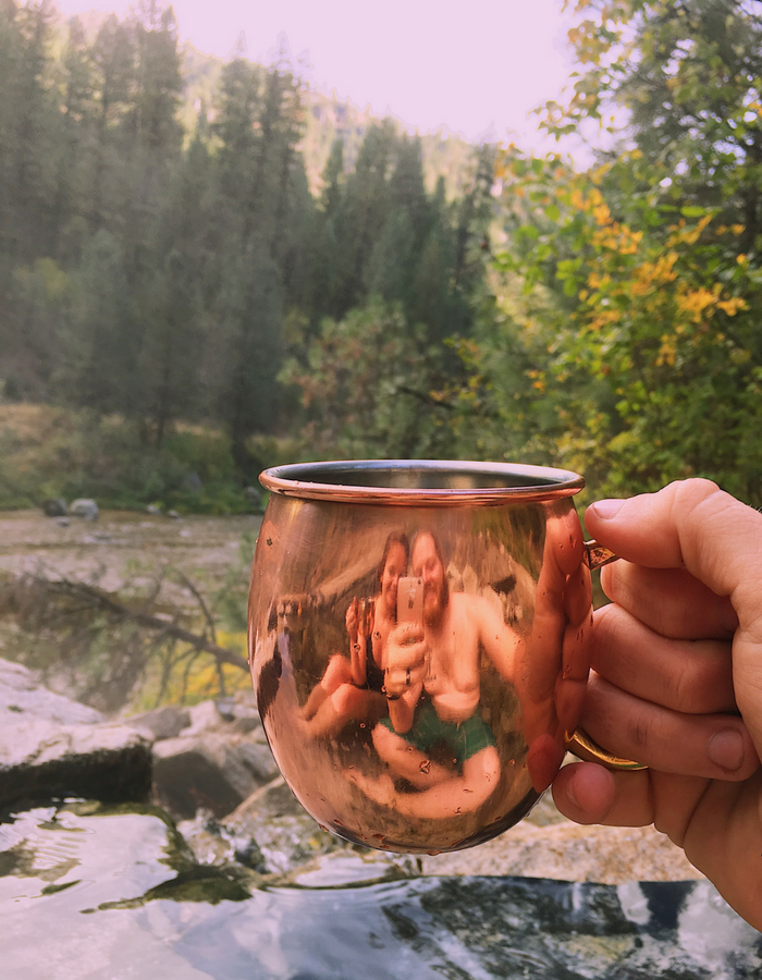 Cheers! At Rocky Canyon Hot Springs