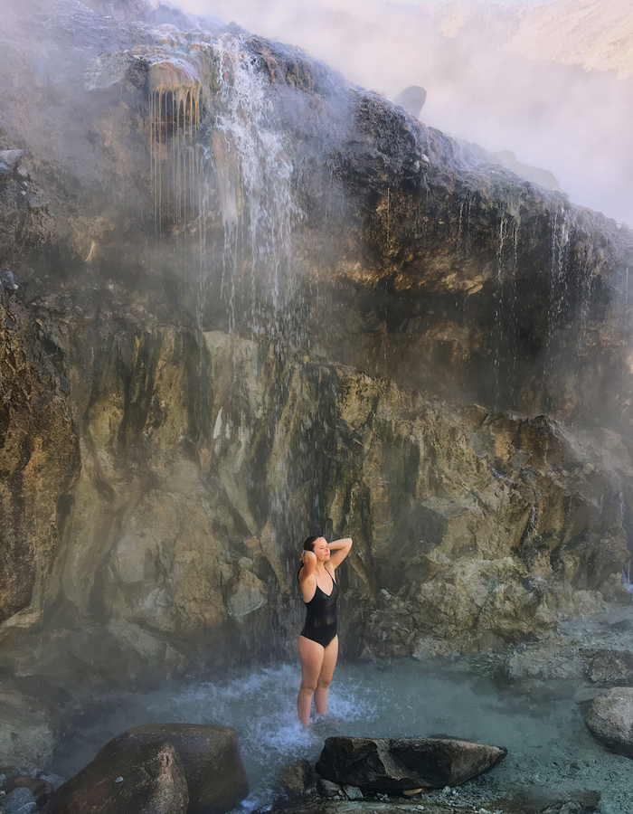 A Natural Hot Springs shower at Kirkham