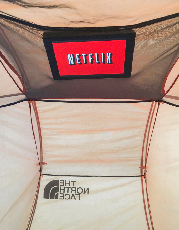 Gear required to download and watch TV shows and movies on Netflix while camping offline