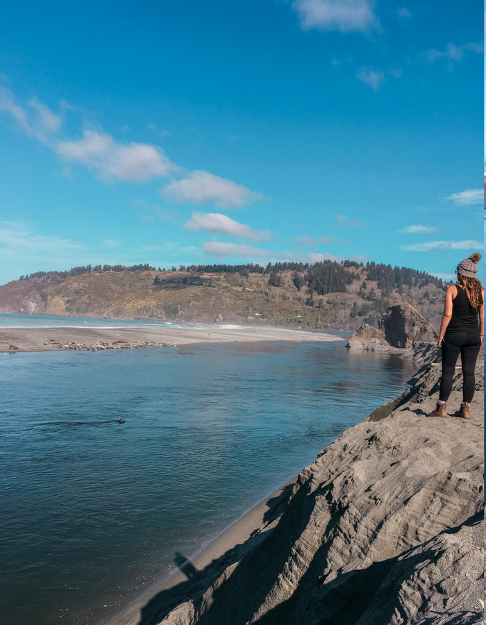 Overlooking Klamath River in the Redwoods