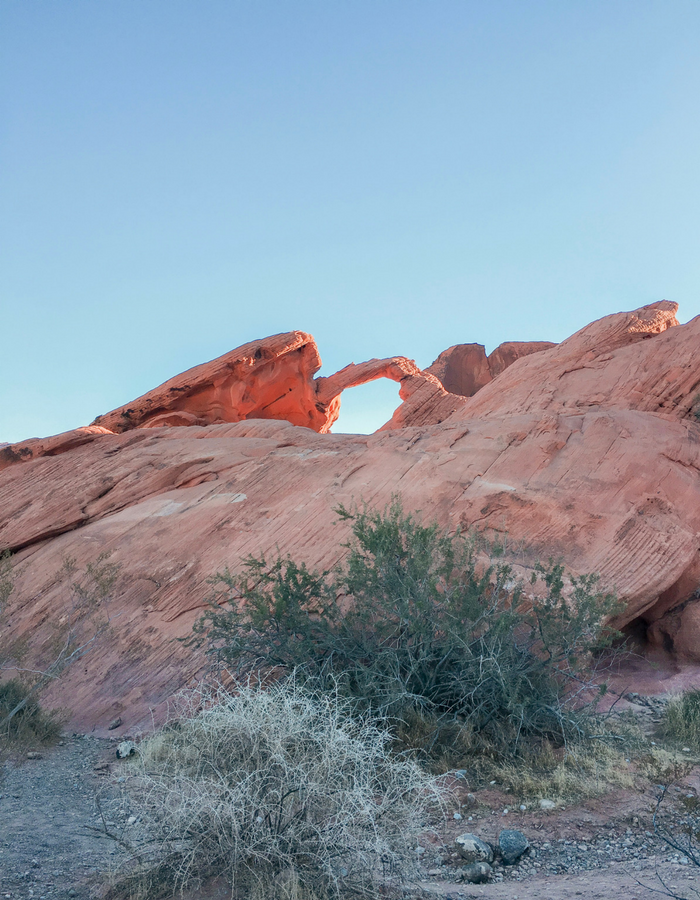 Arch Rock in Valley of Fire State Park