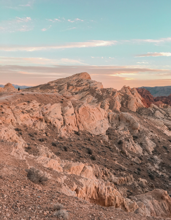 A view of Silica Dome in Valley of Fire State Park