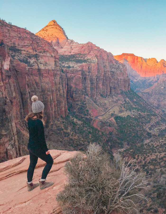 The end of the Canyon Overlook Hike - an easy trail in Zion National Park