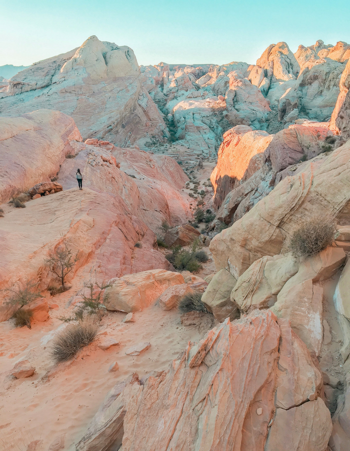 The view from the top of White Domes Trail in Valley of Fire State Park