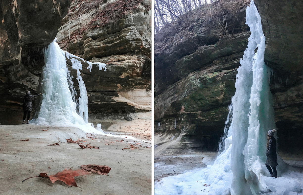 LaSalle Canyon intricate ice falls