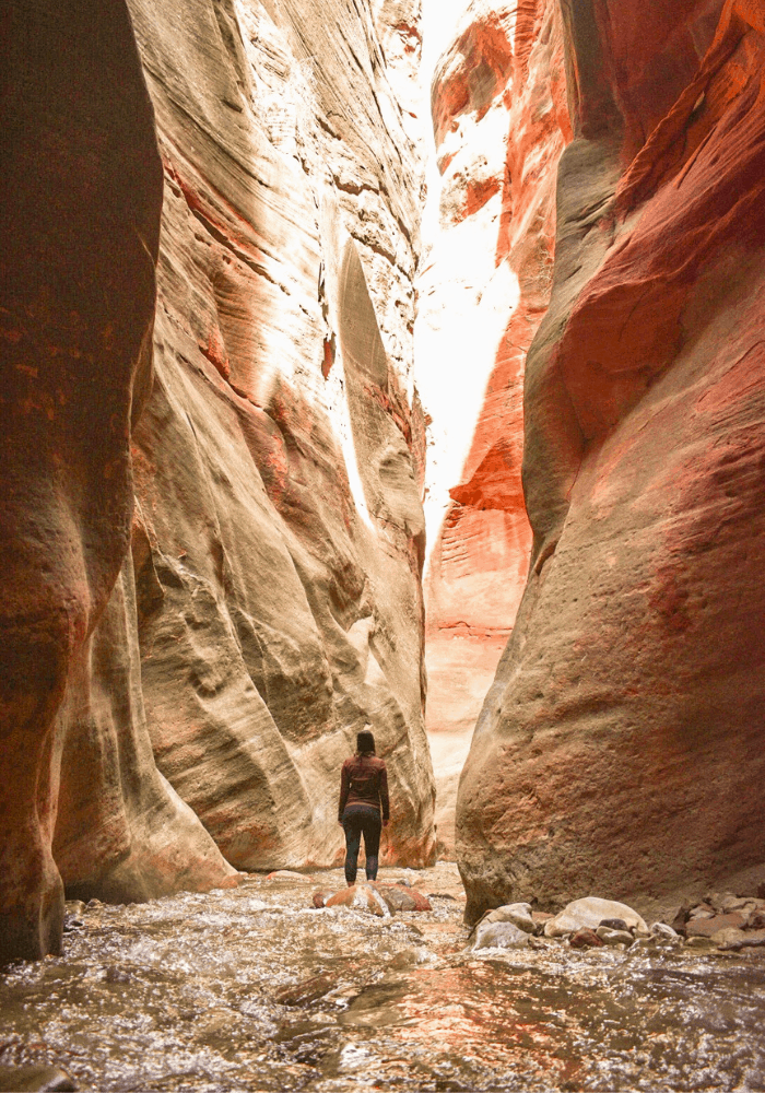 Part of the trail through the "Mini - Narrows" to Kanarra Falls