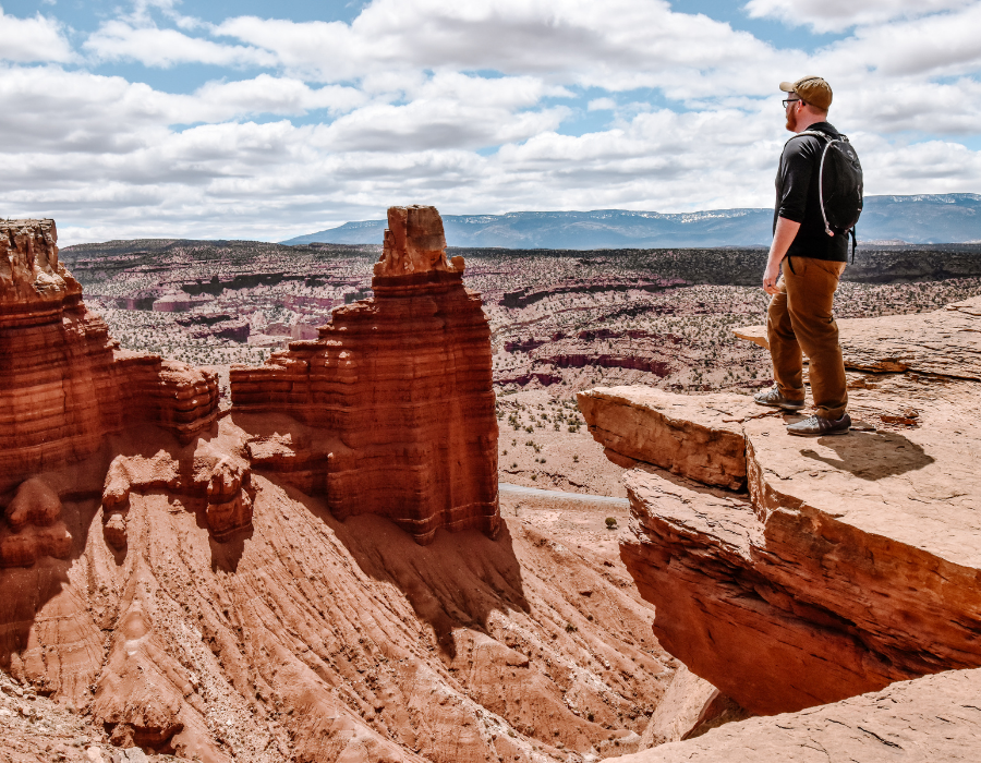 Chimney Rock Trail is the first stop on your one day Capitol Reef National Park itinerary